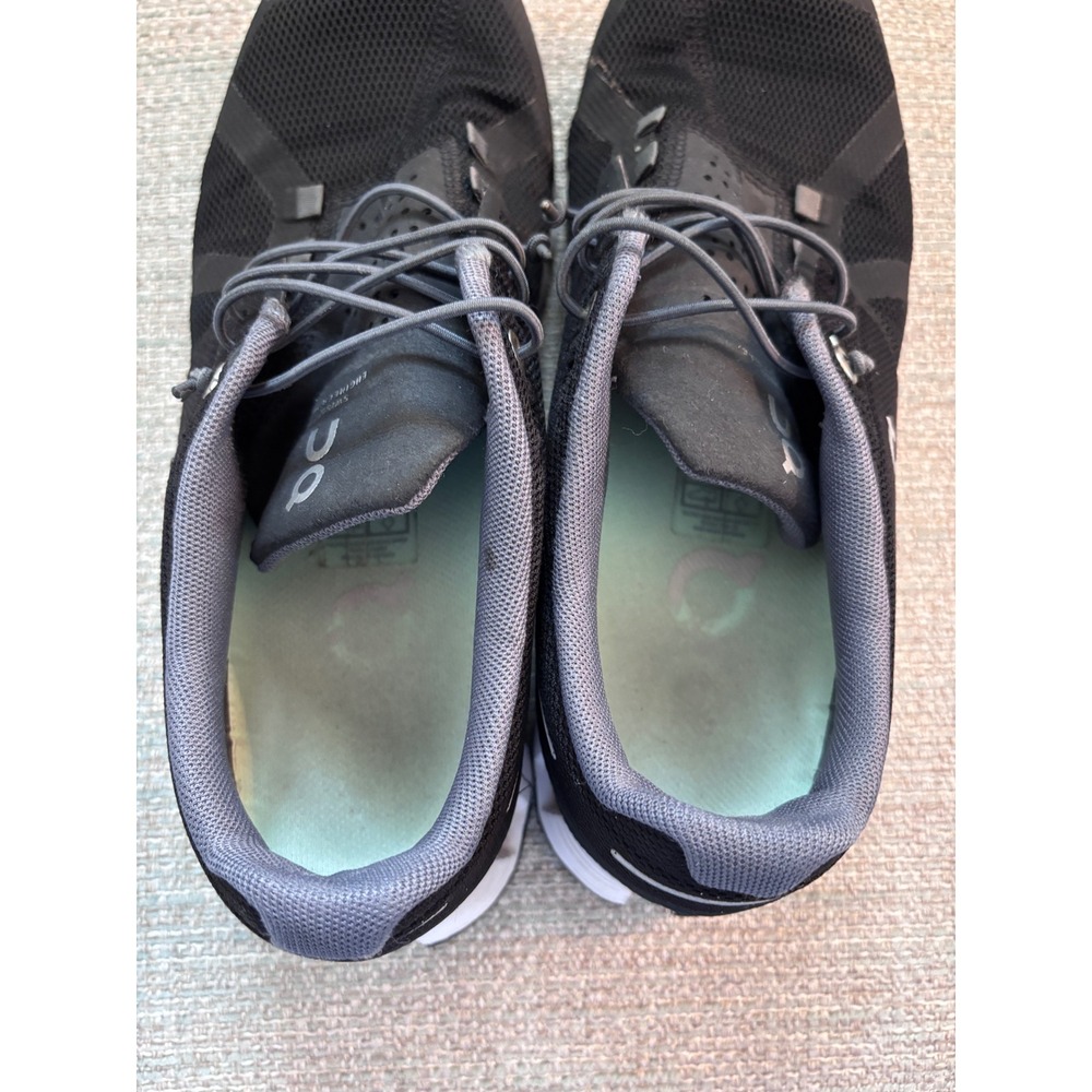 On Cloud Running Shoes Black White Mesh Sneakers Womens 9 - Picture 10 of 10